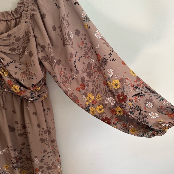 MAURICES V NECK BABYDOLL FLORAL MINI DRESS - Picture 7 of 9